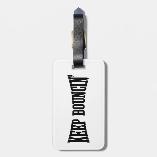 Behalt Bouncin' Gepäckanhänger (Rückseite vertikal)