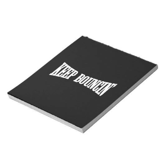 Behalt Bouncin' Notizblock (Rotiert)