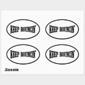 Behalt Bouncin' Ovaler Aufkleber (Blatt)