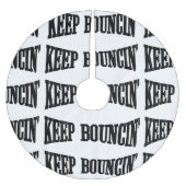Behalt Bouncin' Polyester Weihnachtsbaumdecke (Vorderseite)
