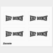 Behalt Bouncin' Rechteckiger Aufkleber (Blatt)