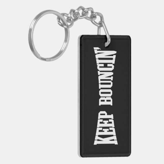 Behalt Bouncin' Schlüsselanhänger (Vorderseite links)