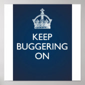 Behalt Bugschwattern On - Deep Blue Poster (Vorne)