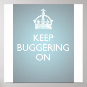 Behalt-Bugschwattern On - Ice Blue Poster