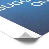 Behalt Bugschwattern On - Sky Blue Poster (Ecke)