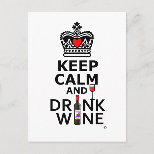 Behalt Cakm and Drink Postkarte (Vorderseite)