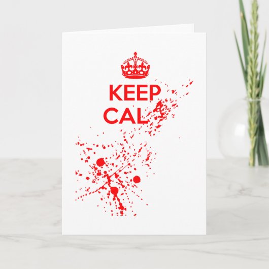 Behalt Cal... Dankeskarte (Vorderseite)