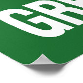 Behalt Calm & Adoptier einen Windhund Poster (Ecke)