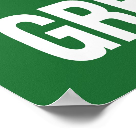 Behalt Calm & Adoptier einen Windhund Poster (Ecke)