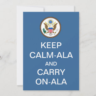 BEHALT CALM-ALA und CARRY ON-ALA Einweihung Einladung