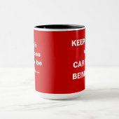Behalt Calm als CEO Fun Witty Quote Chief Exec Tasse (Zentrum)