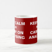 Behalt Calm Analyst Funny Analyst Quote Office Kaffeetasse (Mittel)