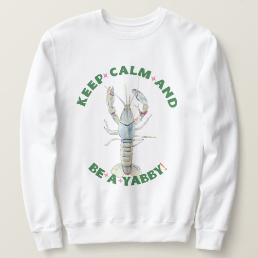 BEHALT CALM AND BE A YABBY" T - Shirt - Spaß & Bo (Design vorne)