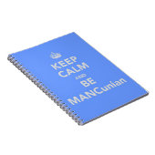 Behalt Calm and Be MANCunian Notizblock (Rechte Seite)