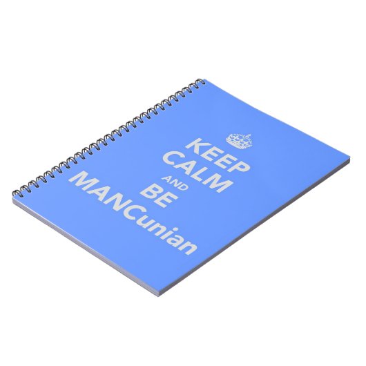 Behalt Calm and Be MANCunian Notizblock (Linke Seite)