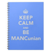 Behalt Calm and Be MANCunian Notizblock (Vorderseite)