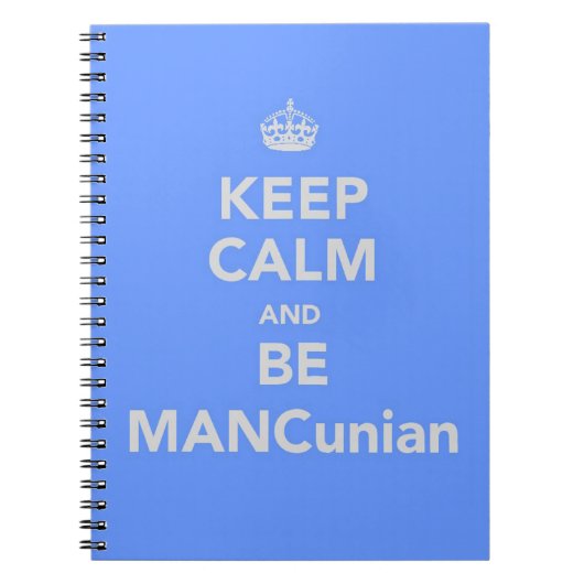 Behalt Calm and Be MANCunian Notizblock (Vorderseite)