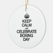 BEHALT CALM AND CELEBRATE BOXING DAY KERAMIKORNAMENT (Links)