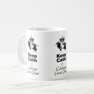 Behalt Calm and Celebrate Goat year WM01 Kaffeetasse