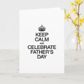 BEHALT CALM AND CELEBRATE VATHER'S DAY KARTE (Gelbe Blume)