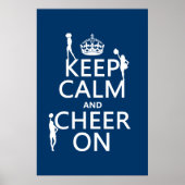 Behalt Calm and Cheer On (Cheerleader)(beliebige F Poster (Vorne)