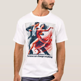Behalt Calm and Dance On" - Einzigartiges Tanzmott T-Shirt