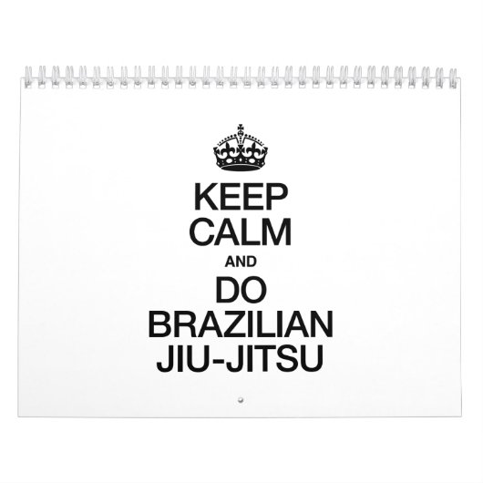 BEHALT CALM AND DO BRAZILIAN JIU JITSU.ai Kalender (Titelbild)