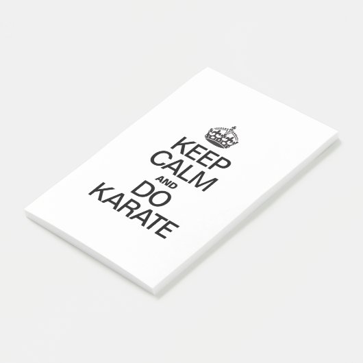 BEHALT CALM AND DO KARATE.ai Post-it Klebezettel (angewinkelt)