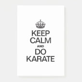 BEHALT CALM AND DO KARATE.ai Post-it Klebezettel (Vorderseite)