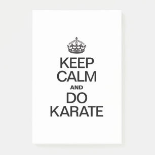 BEHALT CALM AND DO KARATE.ai Post-it Klebezettel