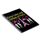 BEHALT CALM AND DREAM OF PARIS NOTIZBLOCK (Rechte Seite)