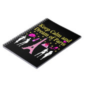 BEHALT CALM AND DREAM OF PARIS NOTIZBLOCK (Linke Seite)