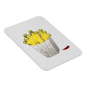 Behalt Calm and Eat Fries Pop Art Magnet (Rechte Seite)