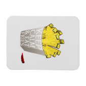 Behalt Calm and Eat Fries Pop Art Magnet (Horizontal)