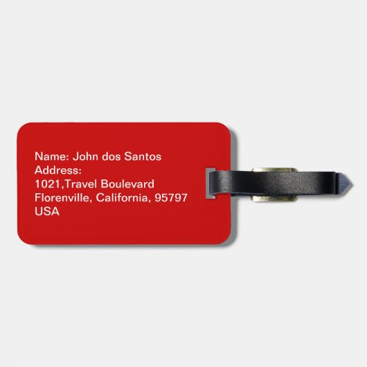 Behalt Calm and Eat natas Gepäckmarke Gepäckanhänger (Rückseite horizontal)