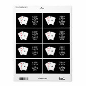 BEHALT CALM AND GAME ON - Card Games (Vorne)