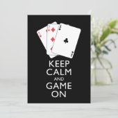 BEHALT CALM AND GAME ON - Card Games (Stehend Vorderseite)
