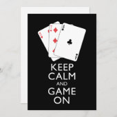 BEHALT CALM AND GAME ON - Card Games (Vorne/Hinten)