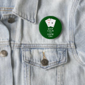 BEHALT CALM AND GAME ON - Card Games Button (Beispiel)