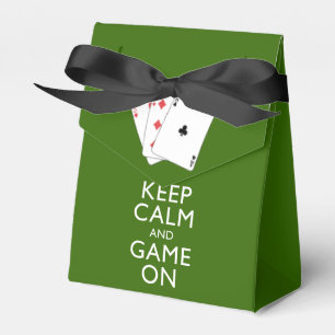 BEHALT CALM AND GAME ON - Card Games Geschenkschachtel