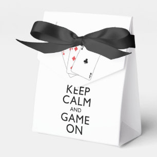 BEHALT CALM AND GAME ON - Card Games Geschenkschachtel
