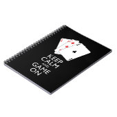 BEHALT CALM AND GAME ON - Card Games Notizblock (Linke Seite)