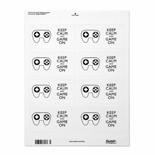 BEHALT CALM AND GAME ON - Game Pad (Vorne)