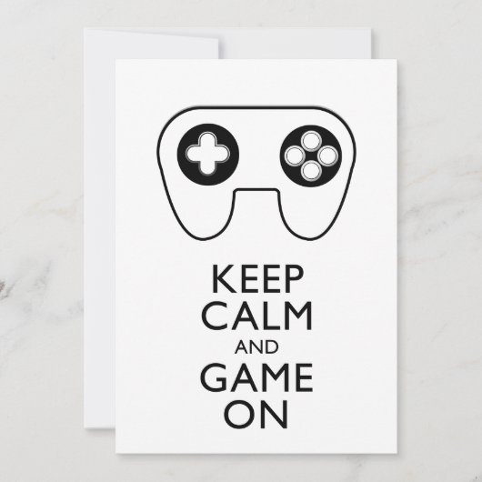 BEHALT CALM AND GAME ON - Game Pad (Vorderseite)