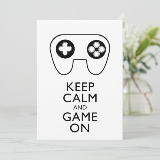 BEHALT CALM AND GAME ON - Game Pad (Stehend Vorderseite)