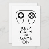 BEHALT CALM AND GAME ON - Game Pad (Vorne/Hinten)