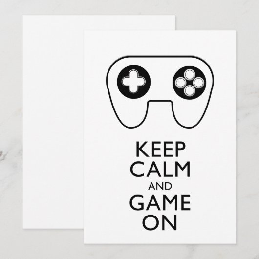 BEHALT CALM AND GAME ON - Game Pad (Vorne/Hinten)