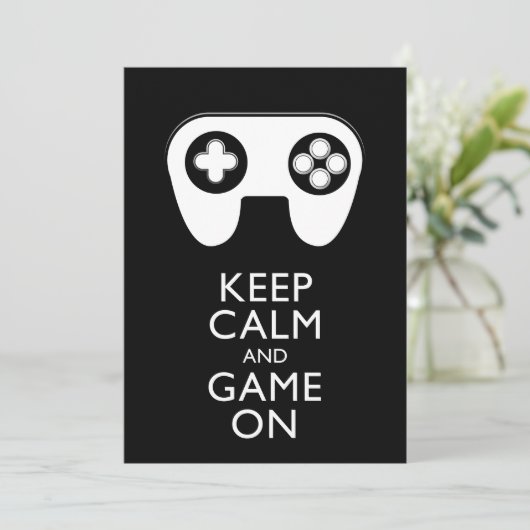 BEHALT CALM AND GAME ON - Game Pad (Stehend Vorderseite)