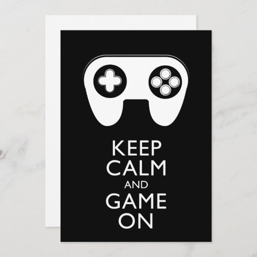 BEHALT CALM AND GAME ON - Game Pad (Vorne/Hinten)