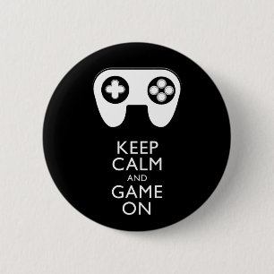 BEHALT CALM AND GAME ON - Game Pad Button